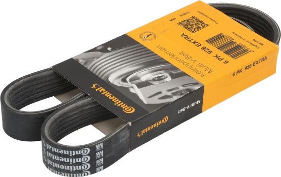 CONTINENTAL 6PK926 EXTRA — Pasek klinowy wielorowkowy