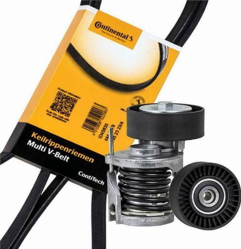 CONTINENTAL 6 PK 1613 K1 - ZESTAW PASKA WIELOROWK. VW 2.0TDI CRAFTER A4 B7