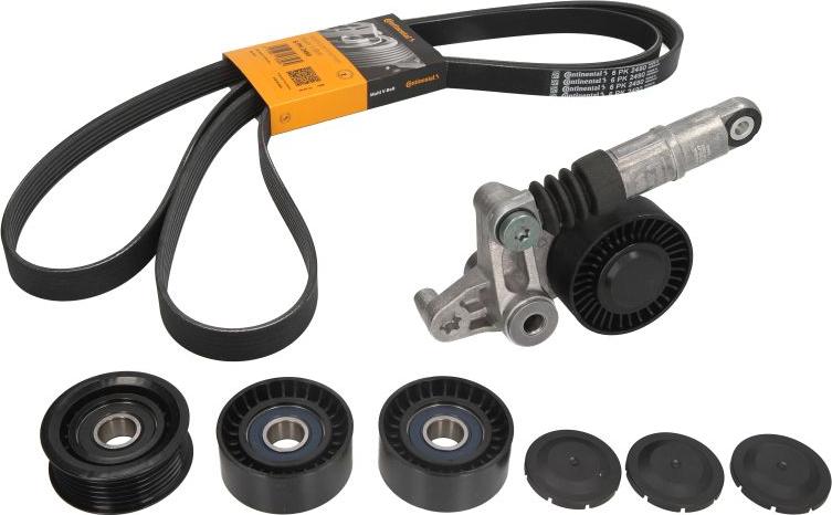 CONTINENTAL 6 PK 2490 K1 — Zestaw paska klinowego wielorowkowego