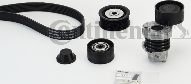 CONTINENTAL 7PK1605K1 — Zestaw paska klinowego wielorowkowego