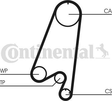 CONTINENTAL CT910WP1 — Pompa wodna + zestaw paska rozrządu