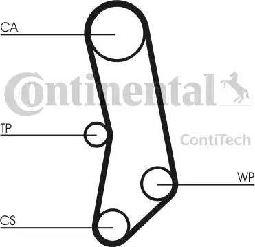 CONTINENTAL CT 503 - PASEK ROZRZĄDU FIAT 1.0-1.1