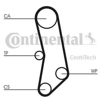 CONTINENTAL CT 503 - PASEK ROZRZĄDU FIAT 1.0-1.1