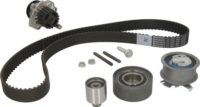 CONTINENTAL CT1051WP3 — Pompa wodna + zestaw paska rozrządu