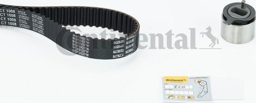 CONTINENTAL CT1008K2 — Zestaw paska rozrządu