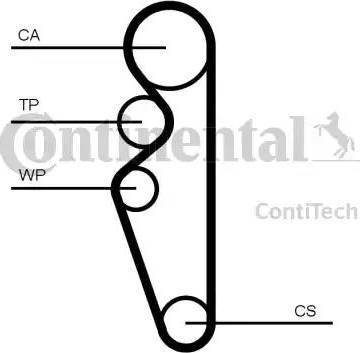 CONTINENTAL CT 1164 - PASEK ROZRZ. GRANTA 1.6 12-