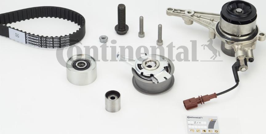CONTINENTAL CT1229WP1 — Pompa wodna + zestaw paska rozrządu