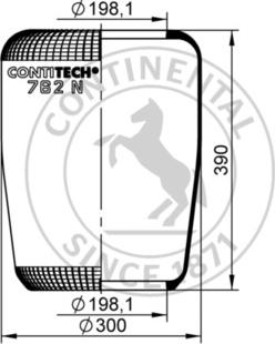 Contitech AIR Spring 762 N - Miech zawieszenia pneumatycznego