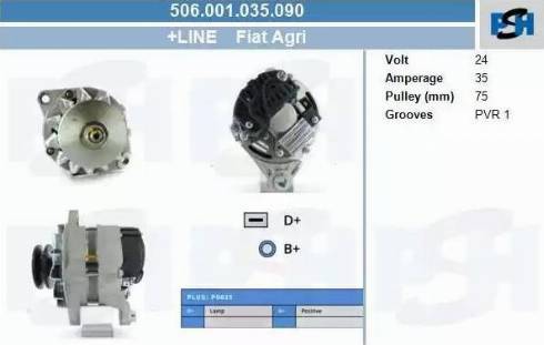 PSH 506.001.035.090 — Alternator