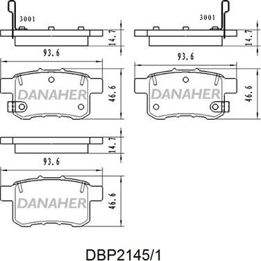 Blue Print ADH24281 - Klocek hamulcowy kpl.