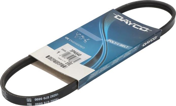 DAYCO 3PK640 — Pasek klinowy wielorowkowy