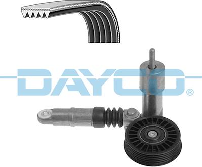 DAYCO KPV254 - Zestaw pasków wielorowkowych z napinaczem
