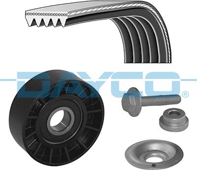 DAYCO KPV266 - Zestaw pasków wielorowkowych z rolkami
