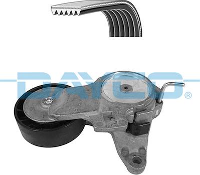 DAYCO KPV232 - Zestaw pasków wielorowkowych z rolkami