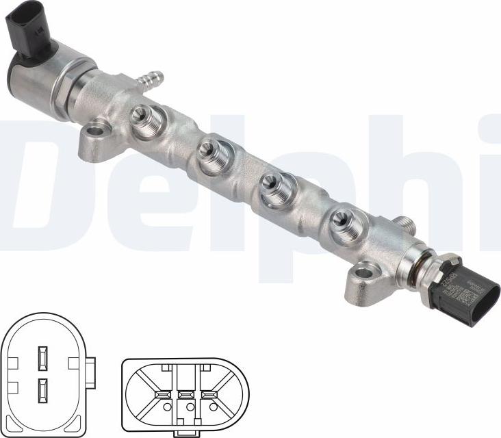 Delphi 28387789-12B1 - LISTWA WTRYSKOWA AUDI Q2 1.6 TDI 17-