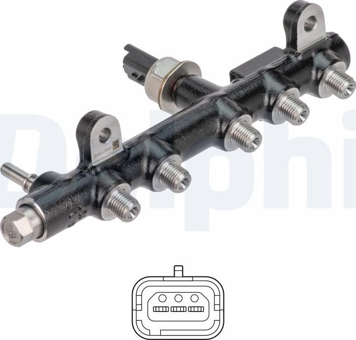 Delphi 28285170-12B1 - LISTWA WTRYSKOWA CITROEN C4 2.0 13-
