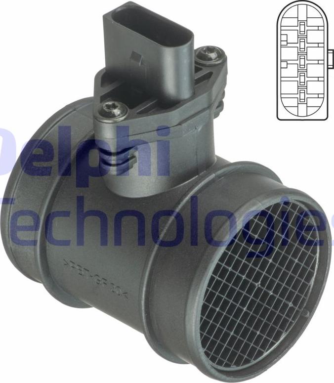 Delphi AF10409-12B1 — Przepływomierz masowy powietrza