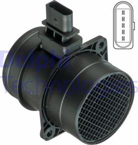 Delphi AF10407-12B1 — Przepływomierz masowy powietrza