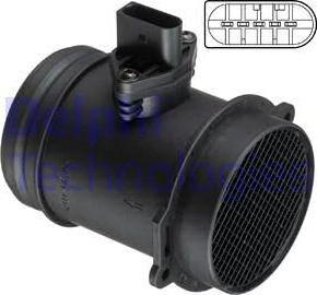 Delphi AF10560-12B1 - PRZEPŁYWOMIERZ POWIETRZA VW