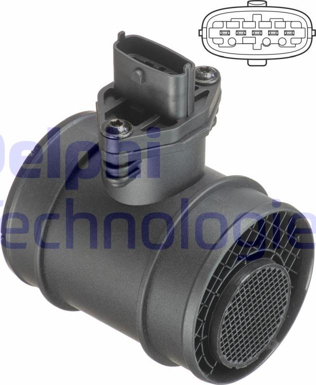 Delphi AF10621-12B1 — Przepływomierz masowy powietrza
