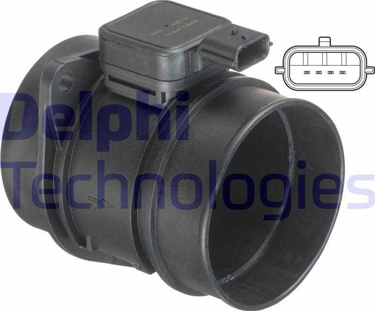 Delphi AF10628-12B1 — Przepływomierz masowy powietrza