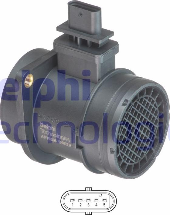 Delphi AF10395-12B1 — Przepływomierz masowy powietrza