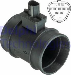 Delphi AF10398-12B1 — Przepływomierz masowy powietrza