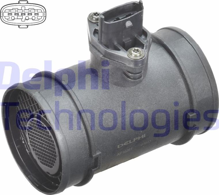 Delphi AF10281-12B1 — Przepływomierz masowy powietrza