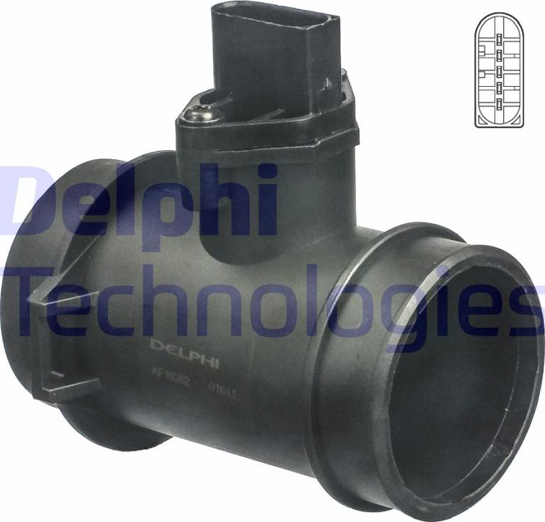 Delphi AF10282-12B1 — Przepływomierz masowy powietrza