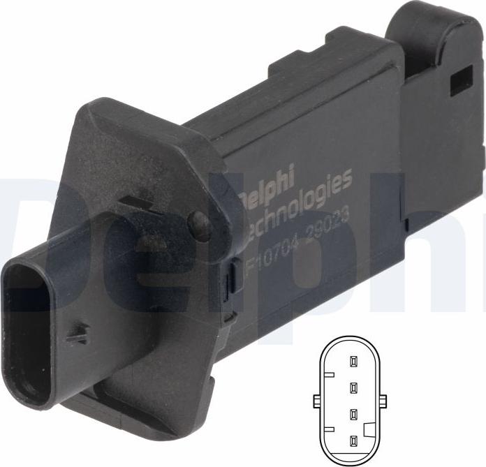 Delphi AF10704-12B1 - Przepływomierz powietrza