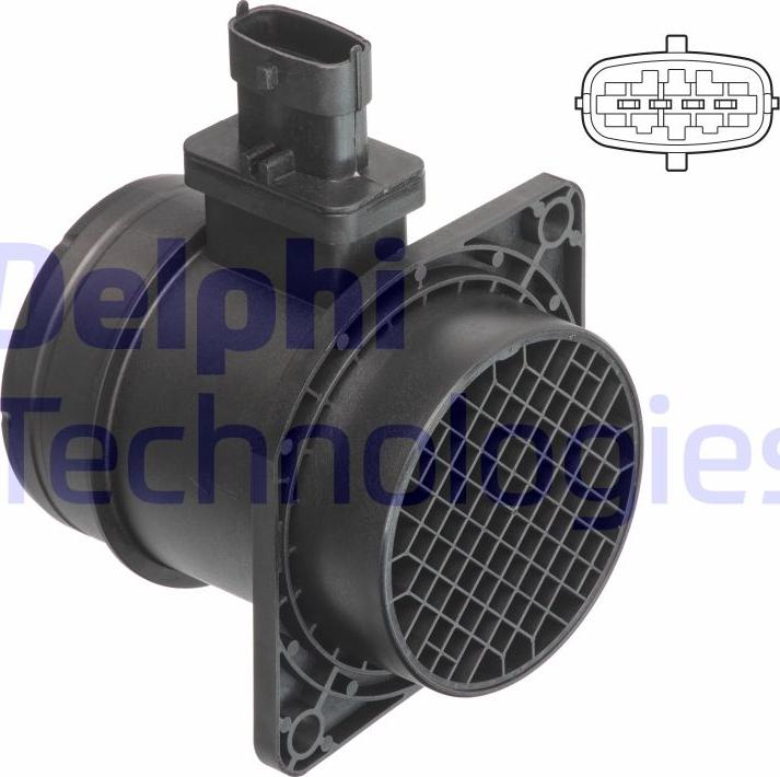 Delphi AF10722-12B1 - PRZEPŁYWOMIERZ POWIETRZA SUZUKI SX4 S-CROSS. VITARA 13-