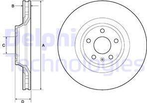 Delphi BG9955 — Tarcza hamulcowa