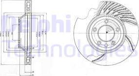 Delphi BG9950 — Tarcza hamulcowa