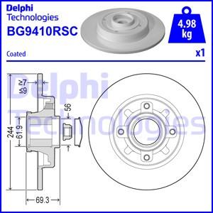 Delphi BG9410RSC — Tarcza hamulcowa