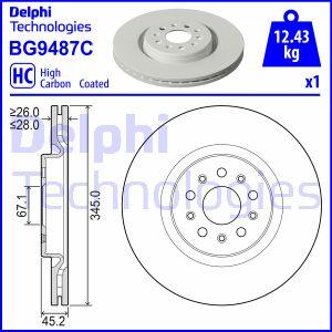Delphi BG9487C — Tarcza hamulcowa