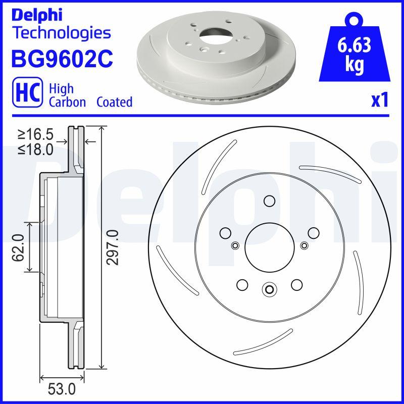 Delphi BG9602C — Tarcza hamulcowa