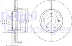 Delphi BG9056 - Tarcza hamulcowa