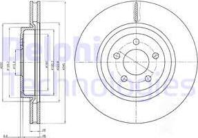 Delphi BG9050 — Tarcza hamulcowa