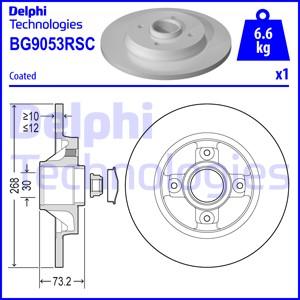 Delphi BG9053RSC - Tarcza hamulcowa