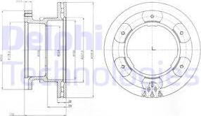 Delphi BG9069 — Tarcza hamulcowa