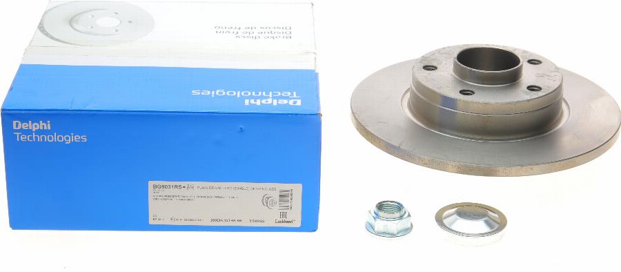 Delphi BG9031RS — Tarcza hamulcowa