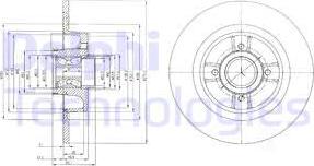 Delphi BG9029RS — Tarcza hamulcowa