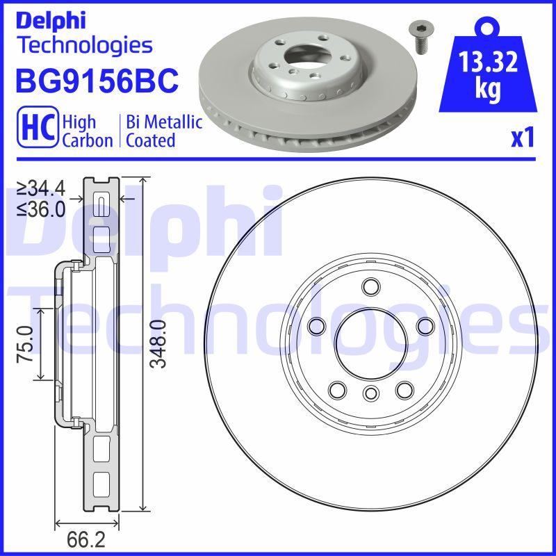 Delphi BG9156BC — Tarcza hamulcowa