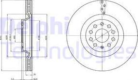 Delphi BG9109C — Tarcza hamulcowa