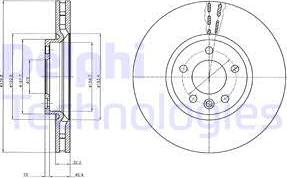 Delphi BG9106 — Tarcza hamulcowa