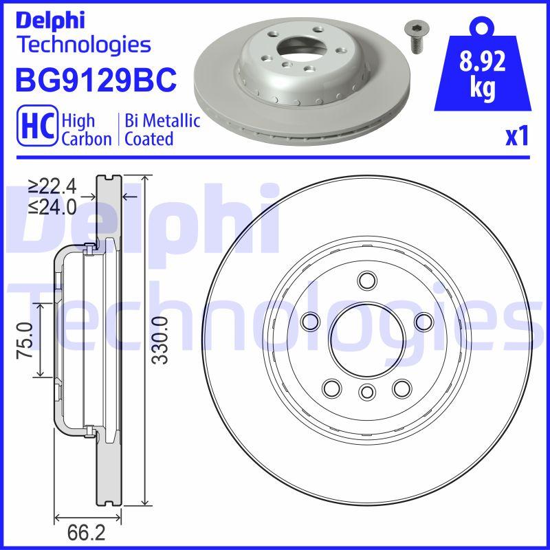 Delphi BG9129BC — Tarcza hamulcowa