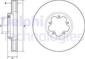 Delphi BG9176C — Tarcza hamulcowa