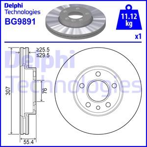 Delphi BG9891 - Tarcza hamulcowa