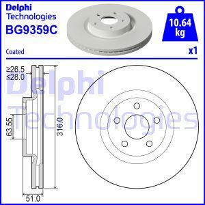 Delphi BG9359C — Tarcza hamulcowa
