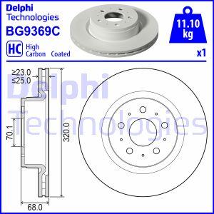 Delphi BG9369C — Tarcza hamulcowa
